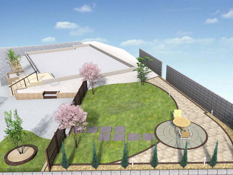 広栄産業 エクステリア ガーデンリフォーム 小山市 栃木県 茨木県 古河市 ガーデン工事 外構工事 野木町 佐野市 下都賀郡