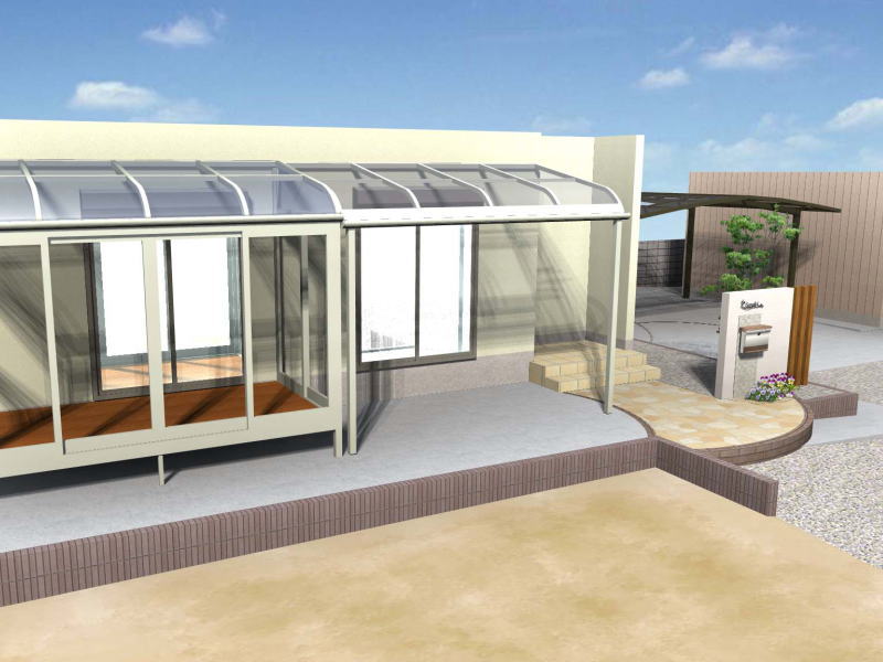 広栄産業 エクステリア ガーデンリフォーム 小山市 栃木県 茨木県 古河市 ガーデン工事 外構工事 野木町 佐野市 下都賀郡