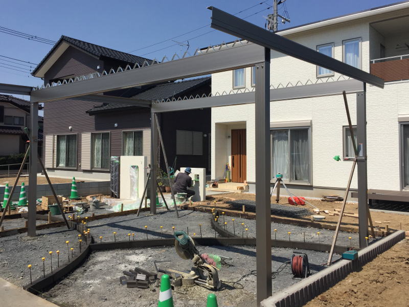 広栄産業 エクステリア ガーデンリフォーム 小山市 栃木県 茨木県 古河市 ガーデン工事 外構工事 野木町 佐野市 下都賀郡