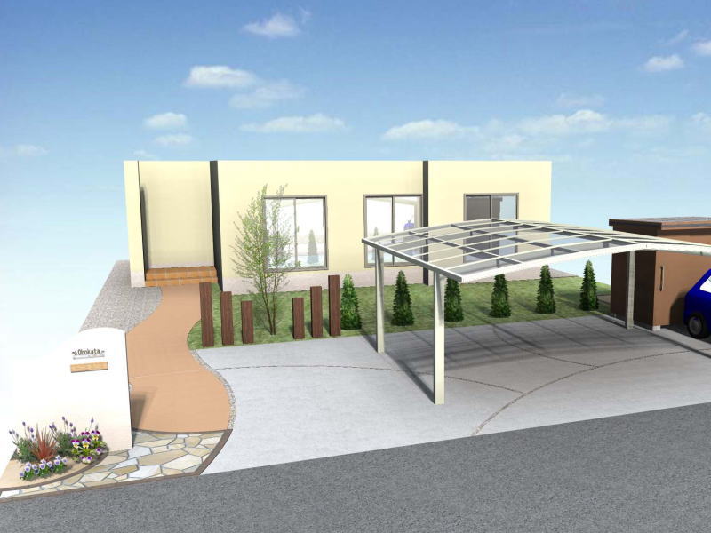 広栄産業 エクステリア ガーデンリフォーム 小山市 栃木県 茨木県 古河市 ガーデン工事 外構工事 野木町 佐野市 下都賀郡