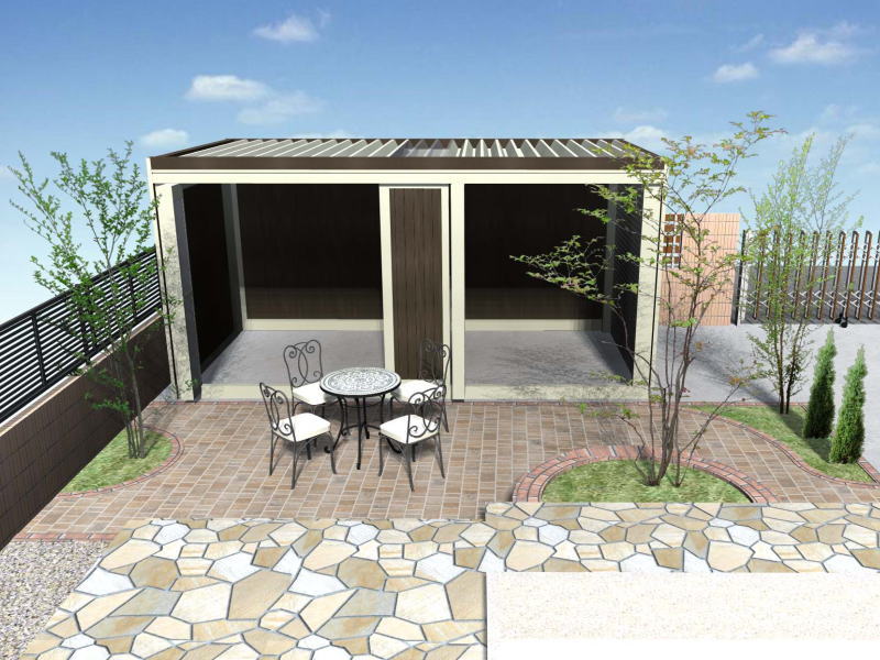 広栄産業 エクステリア ガーデンリフォーム 小山市 栃木県 茨木県 古河市 ガーデン工事 外構工事 野木町 佐野市 下都賀郡