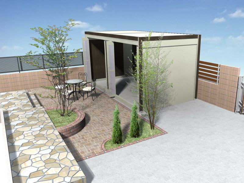 広栄産業 エクステリア ガーデンリフォーム 小山市 栃木県 茨木県 古河市 ガーデン工事 外構工事 野木町 佐野市 下都賀郡