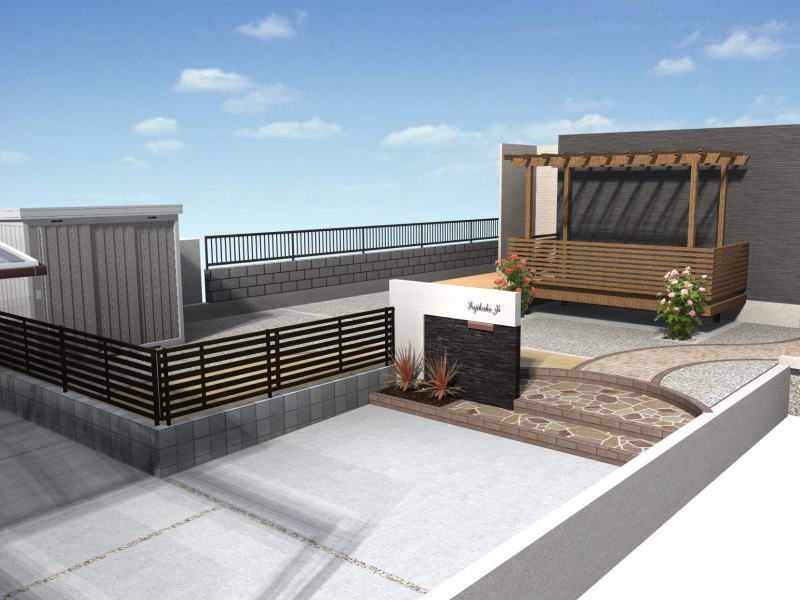 広栄産業 エクステリア ガーデンリフォーム 小山市 栃木県 茨木県 古河市 ガーデン工事 外構工事 野木町 佐野市 下都賀郡