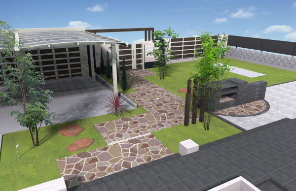 広栄産業 エクステリア ガーデンリフォーム 小山市 栃木県 茨木県 古河市 ガーデン工事 外構工事 野木町 佐野市 下都賀郡